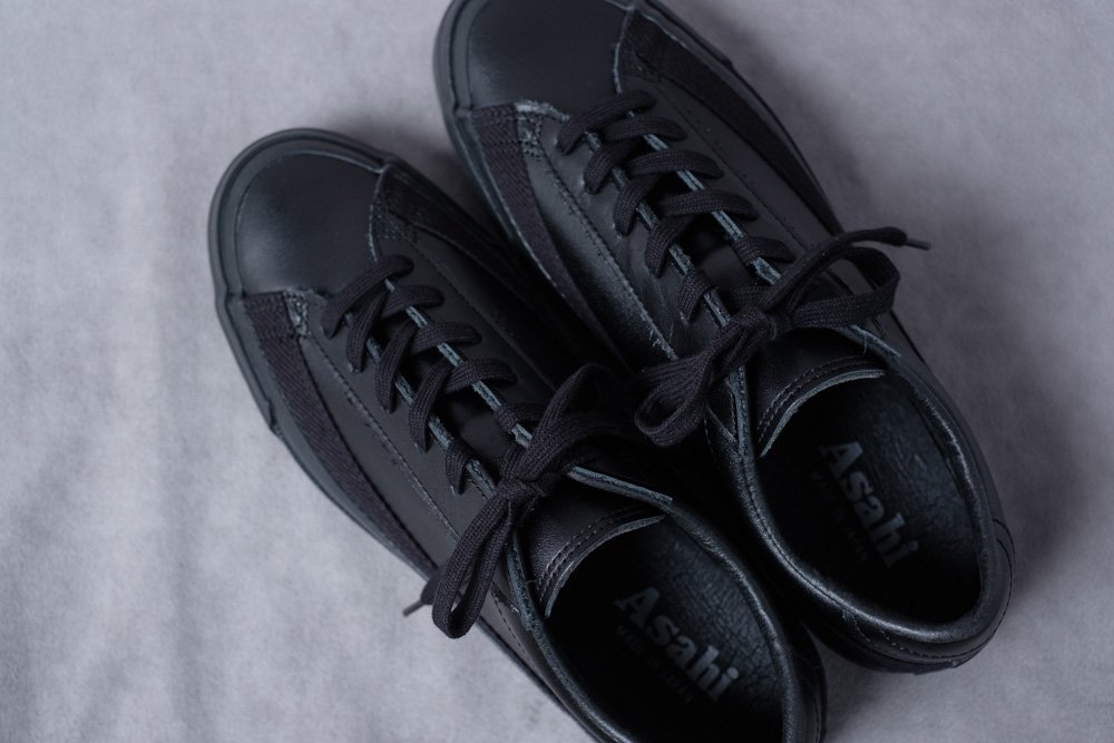 Asahi BELTED LOW LEATHER Black / Asahi Shoes通販 アサヒシューズ