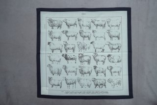 ASEEDONCLOUD　Handkerchiefh ハンカチ Sheep [ラスト1点]