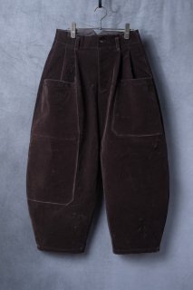 ASEEDONCLOUD　kiokushi trousers パンツ  Dark brown [ラスト1点]