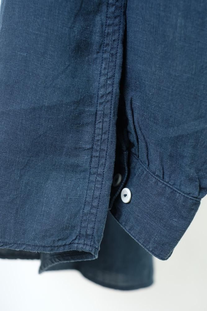 MITTAN 大麻シャツ 藍×胡桃 サイズ4 MITTAN / 大麻シャツ 大 草木染 