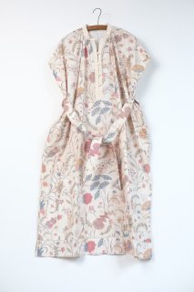 ASEEDONCLOUD　Jiyusou smock dress ワンピース  Antique flower print [ラスト1点]