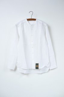 ASEEDONCLOUD Handwerkercollarless shirt   White