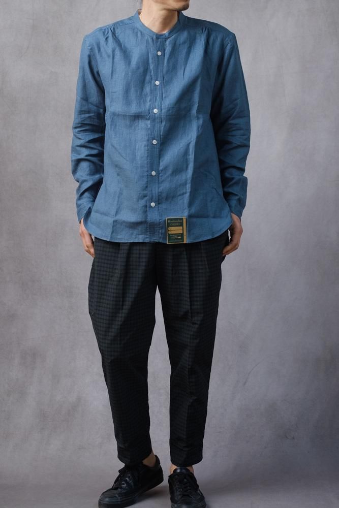 【新品】ASEEDONCLOUD キリムパンツ slacks パンツ Navy check / ASEEDONCLOUD通販 アシードン