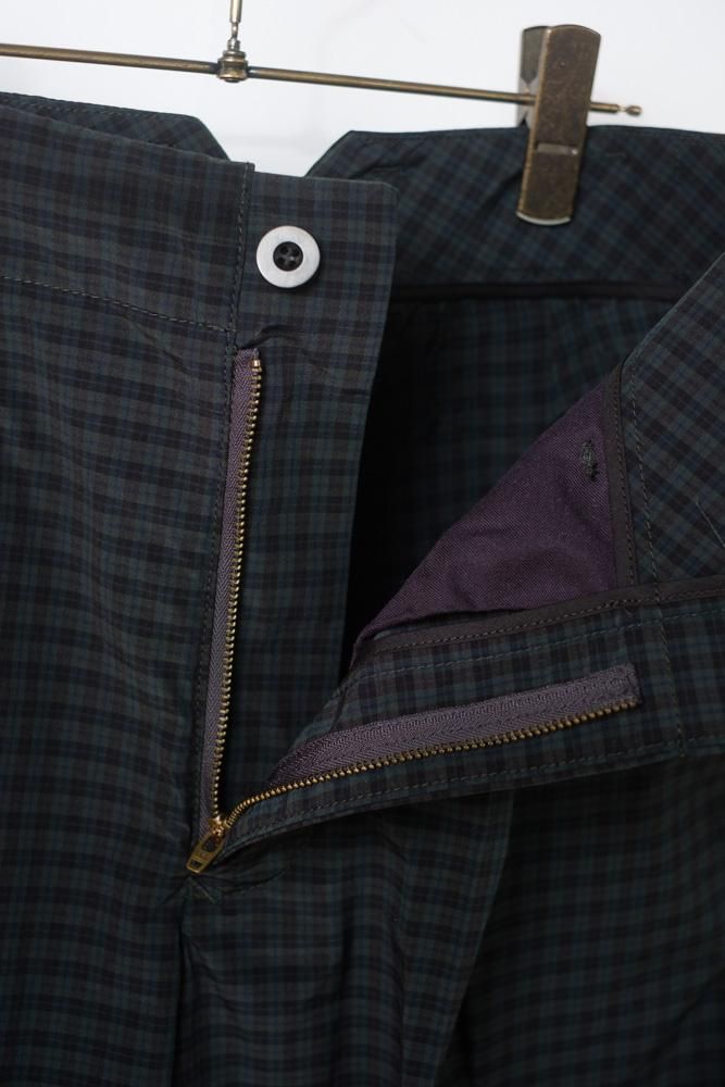 slacks パンツ Navy check / ASEEDONCLOUD通販 アシードン