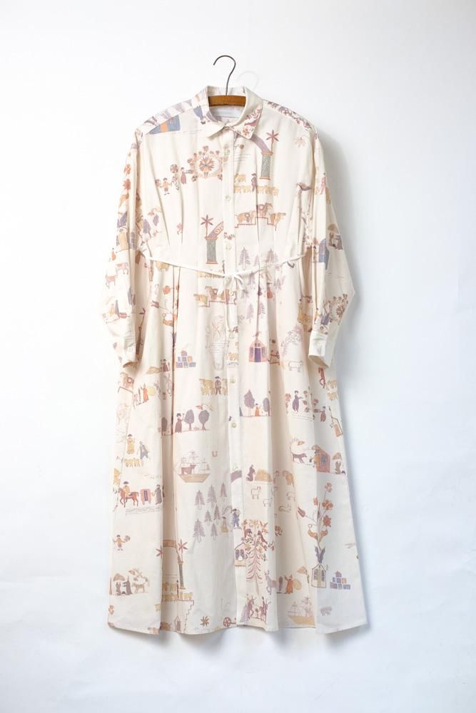 Kigansai shirt dress ワンピース Shepherd diary cloth 