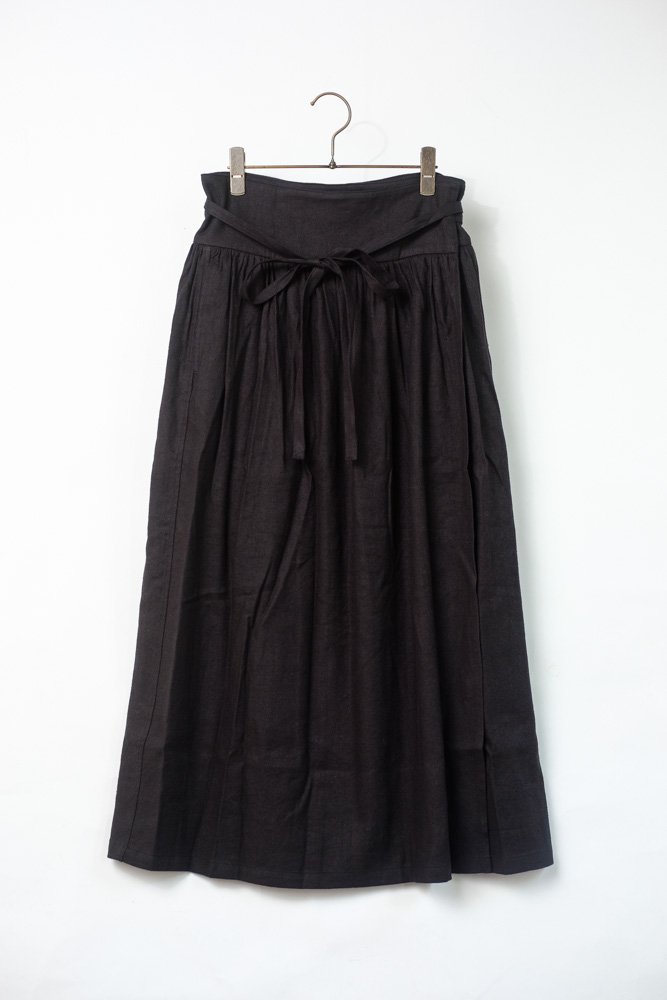 綾織絹麻巻きスカート 黒 / MITTAN通販 ミッタン | TOCAKU(トカク)
