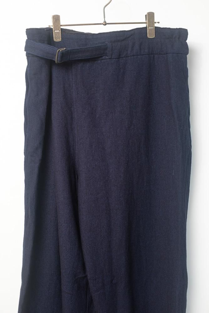 ウールデニムラップパンツ 紺 / MITTAN通販 ミッタン | TOCAKU(トカク)