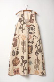 ASEEDONCLOUDForest king dress ԡ  antique kilim print
