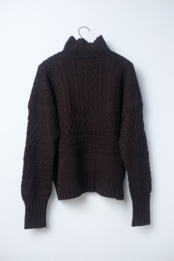 Cable sweater セーター Black / ASEEDONCLOUD通販 アシードンクラウド