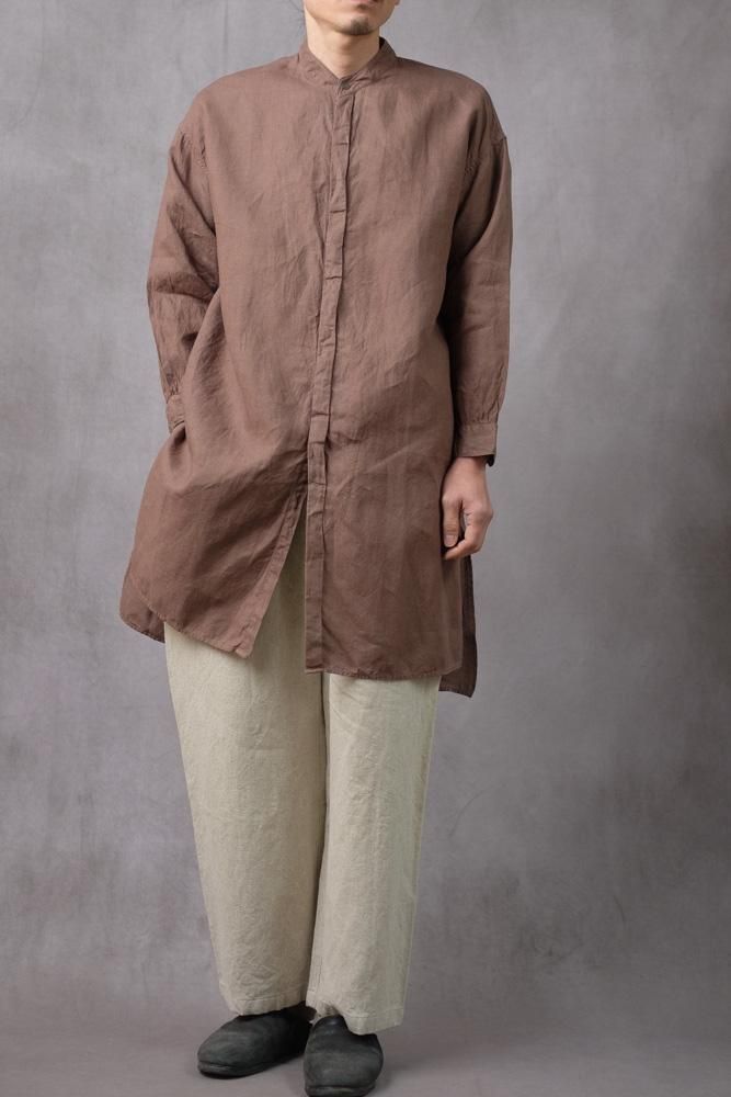 MITTAN 大麻シャツ 栃の実（濃）染め直し品 MITTAN / 大麻シャツ 栃の実（濃） SH-132DC / unisex – PINT_MN
