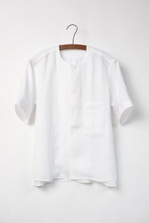 ASEEDONCLOUD Handwerkershort sleeve shirt   White