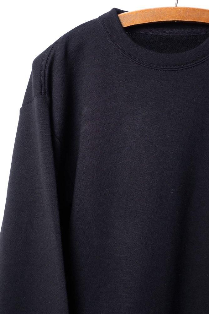 スーパー120'sウール裏毛トレーナー 黒 / MITTAN通販 ミッタン