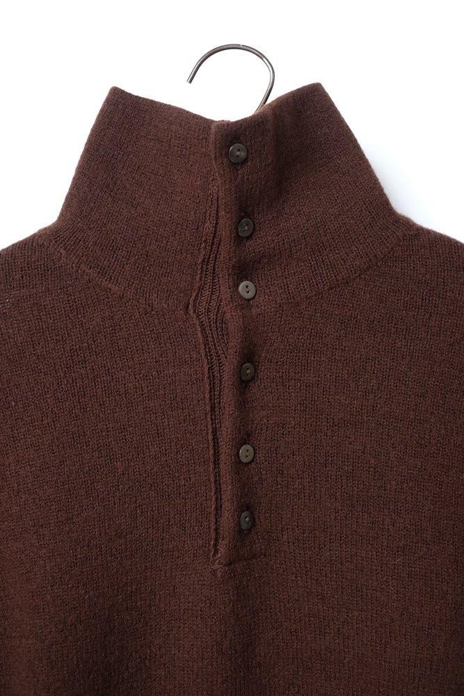 ウールシルクWフェイスハイネック 茶 / MITTAN通販 ミッタン | TOCAKU