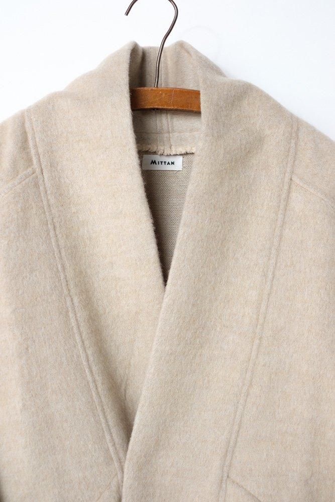 ミッタン MITTAN ウールシルクキャメル半纏ブルゾン WOOL SILK