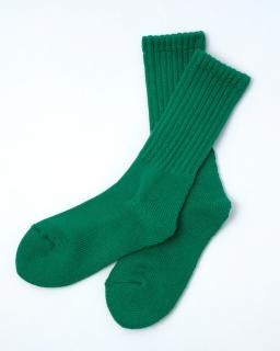 LOOSE PILE CREW SOCKS Green / ROTOTO通販 ロトト | TOCAKU