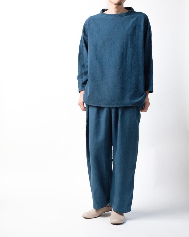 【net限定】綿麻 草衣　上　おおらか 濃紺間道 184816198_o11.jpg?