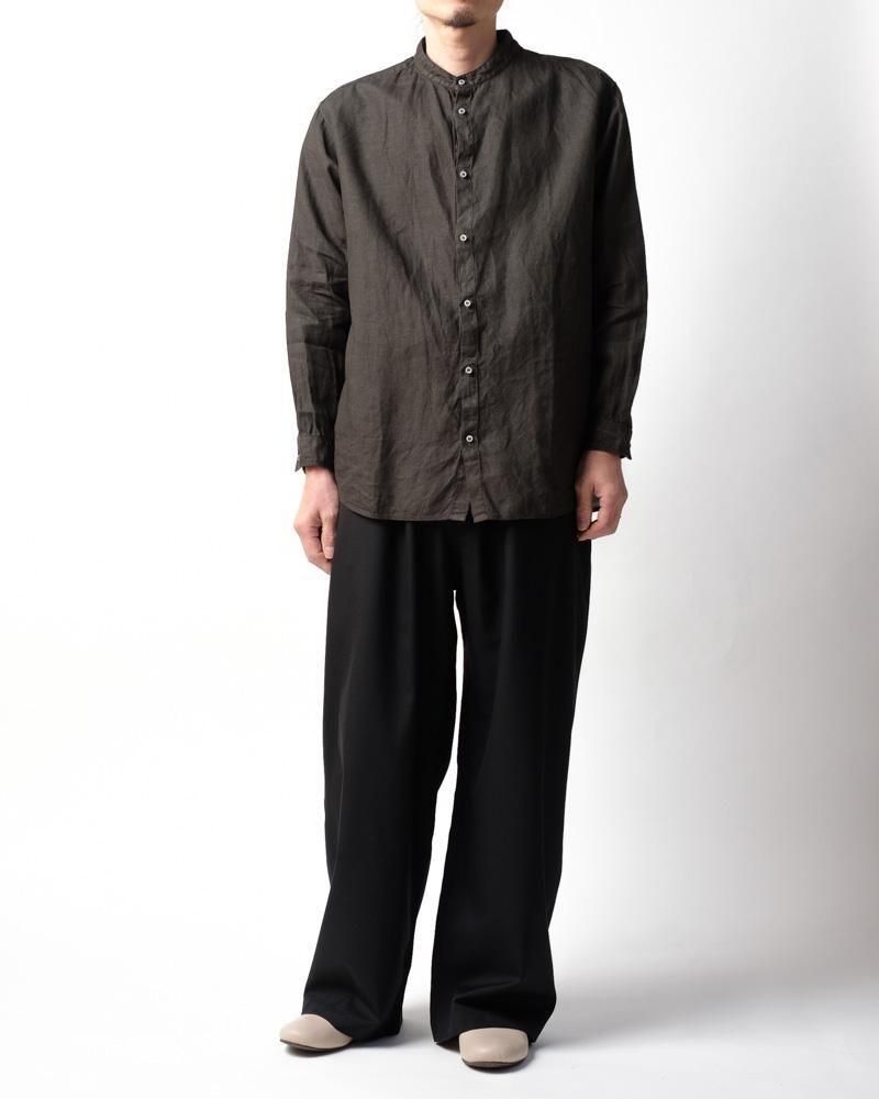 大麻シャツ 3 (草木濃染) 柿渋×墨 / MITTAN通販 ミッタン | TOCAKU(トカク)