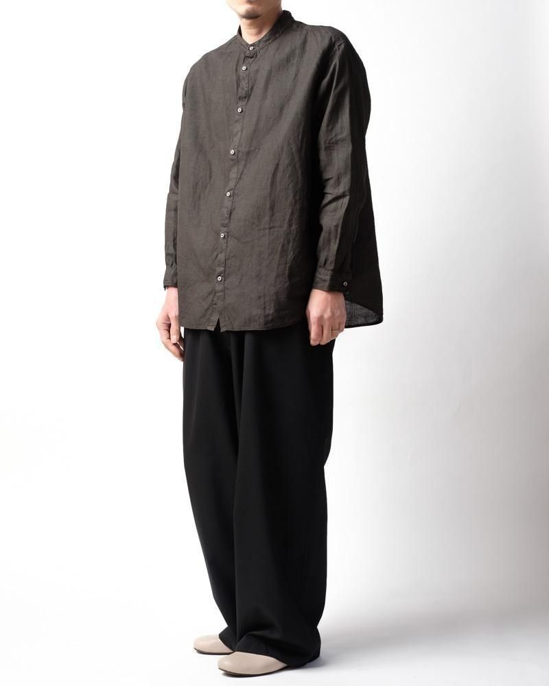 大麻シャツ 3 (草木濃染) 柿渋×墨 / MITTAN通販 ミッタン | TOCAKU(トカク)