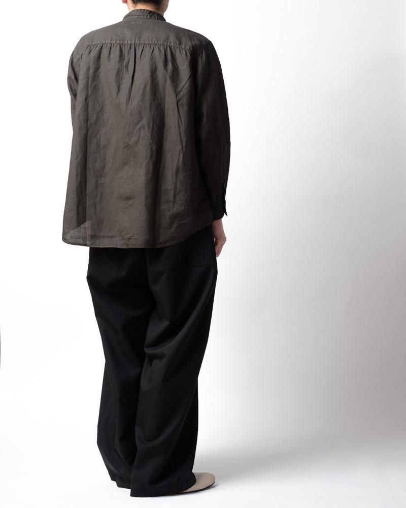 大麻シャツ 3 (草木濃染) 柿渋×墨 / MITTAN通販 ミッタン | TOCAKU(トカク)