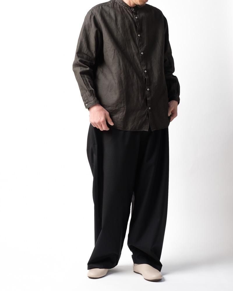 大麻シャツ 3 (草木濃染) 柿渋×墨 / MITTAN通販 ミッタン | TOCAKU(トカク)