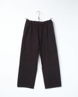 【新品未使用】リネン100%タックパンツ/yohaku /unisex yoshiokubo GROUNDFLOOR パンツ ヨシオクボ / NEW TWILL WIDE