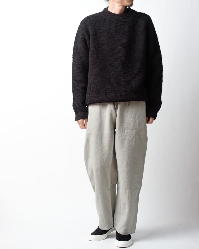 亜麻苧麻ワイド パンツ 灰緑 / MITTAN通販 ミッタン | TOCAKU(トカク)
