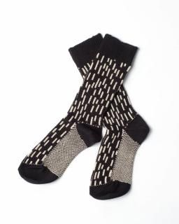 <img class='new_mark_img1' src='https://img.shop-pro.jp/img/new/icons13.gif' style='border:none;display:inline;margin:0px;padding:0px;width:auto;' />ROTOTORAIN DROP CREW SOCKSBlack/Ivory