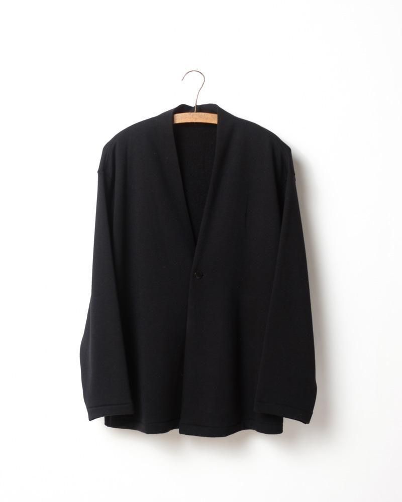 スーパー120'sウール裏毛カーディガン 黒 / MITTAN通販 ミッタン