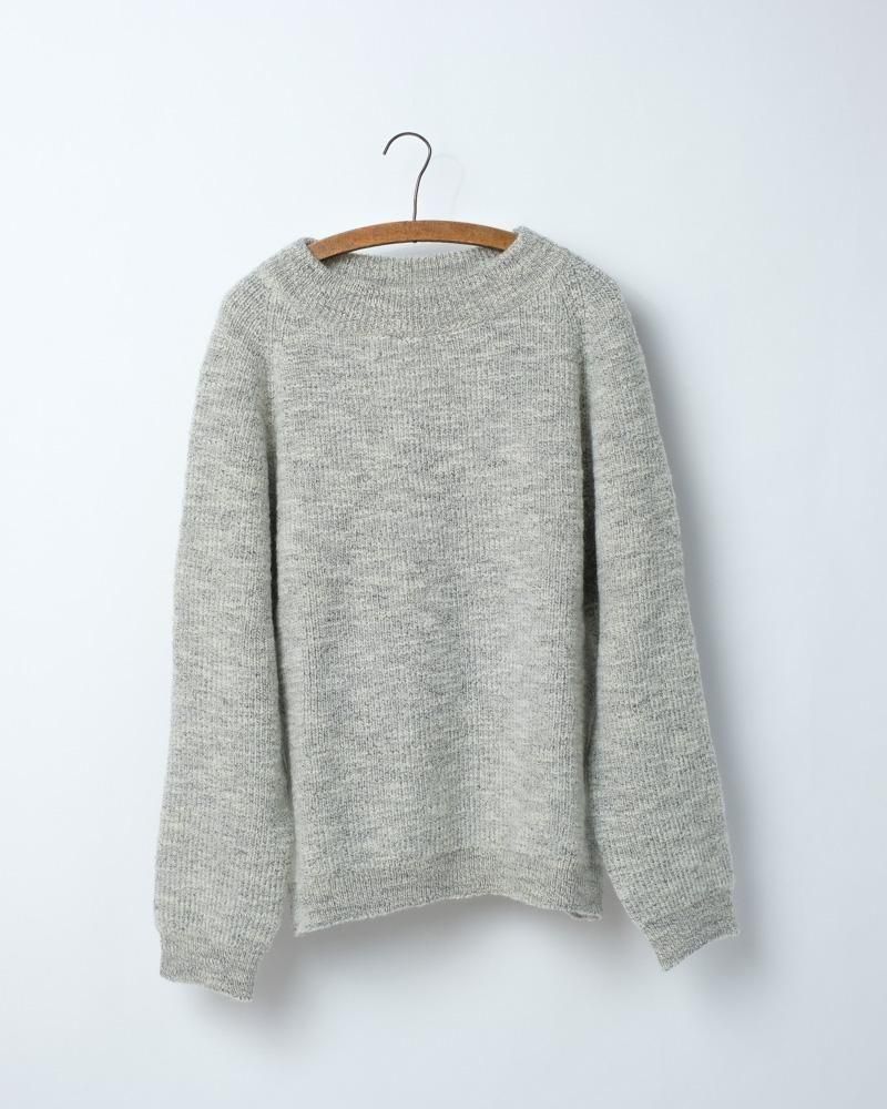 ウルグアイスラブNMウールセーター 白杢 / MITTAN通販 ミッタン