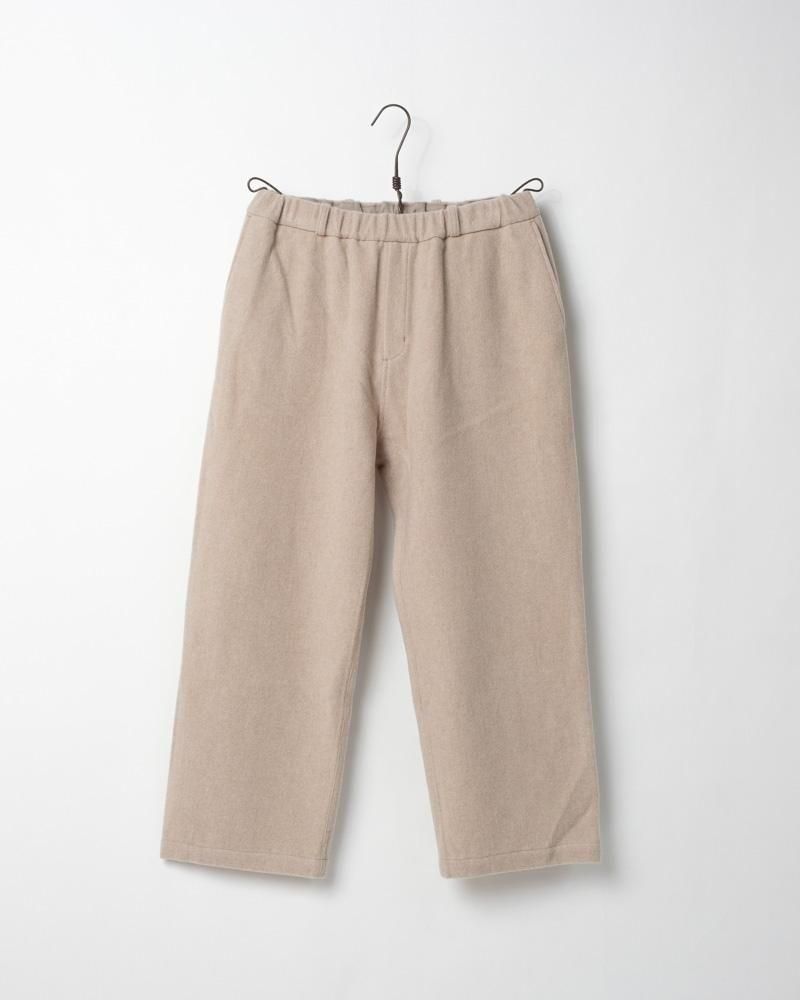 ウールブランケットワイド パンツ 薄々茶 / MITTAN通販 ミッタン