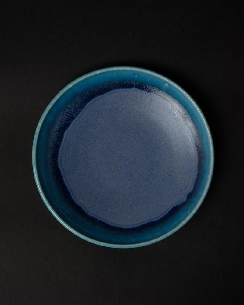 滲蒼釉七寸皿鉢 / うつわ作家 宮本めぐみ 通販 TOCAKU(トカク)