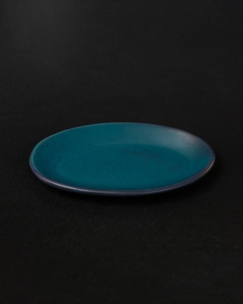 インディゴブルーオーバル皿ミニ / うつわ作家 宮本めぐみ 通販 TOCAKU
