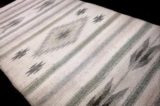 ☆Vintage Navajo Rug☆(NATURAL WHITE ☆Vintage Navajo Rug☆(NATURAL WHITE