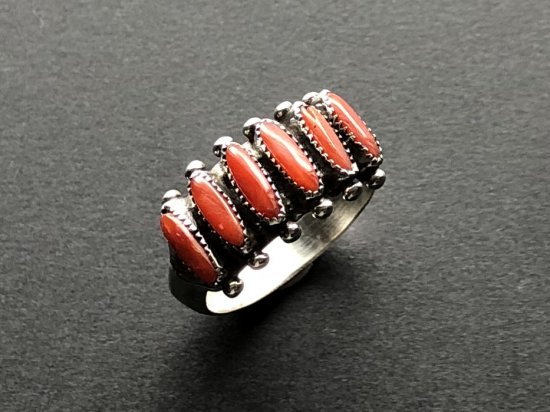 ☆Ｚｕｎｉ Ｃｏｒａｌ Ｎｅｅｄｌｅｐｏｉｎｔ Ｒｉｎｇ☆ - PRIVATE JAPAN A.I.