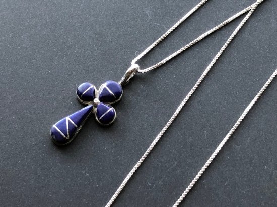 ☆Ｚｕｎｉ Ｌａｐｉｓ Ｌａｚｕｌｉ Ｃｒｏｓｓ Ｉｎｌａｙ Ｎｅｃｋｌａｃｅ☆ - PRIVATE JAPAN A.I.