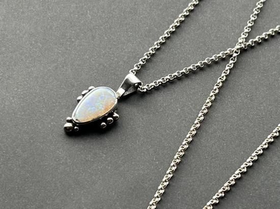 ☆Old Pawnjewelry Opal 14K Drop