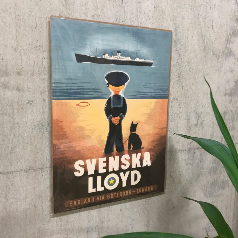 優れた品質優れた品質北欧ヴィンテージ SVENSKT ポスター フレーム付き