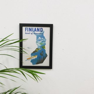 【A4アートポスター】ロマンスの国 /　COME TO FINLAND(カムトゥフィンランド)【ネコポス配送可】