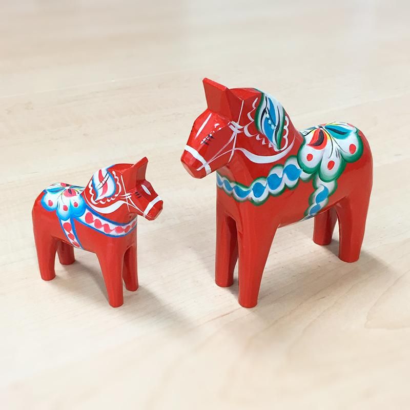 ダーラナホース 10cm レッド Grannas(グラナス) - 北欧雑貨の