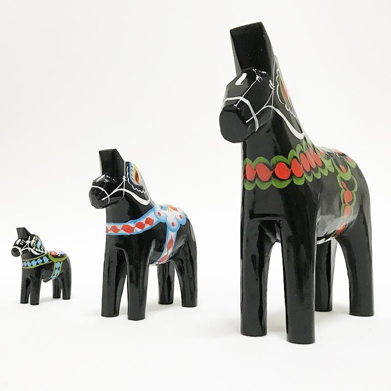 ダーラナホース 楽天市場】【幸せを運ぶ馬】ダーラナホース/ホワイト＆ブラック