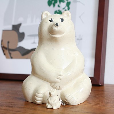 しろくまキーホルダー Polar Bear(ポーラーベアー) Key holder PLASTEP