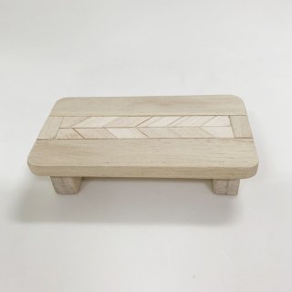ミニテーブル（2本脚 ）　手作り　木の雑貨　小田井おじいさんの工房