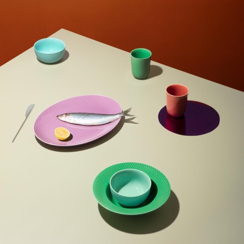 スーププレート 直径24.5cm グリーン RHOMBE COLOR(ロンブカラー