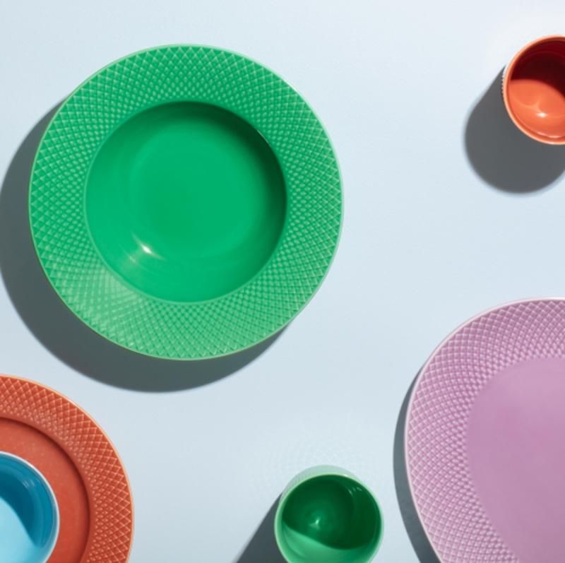 プレート 直径23cm テラコッタ RHOMBE COLOR(ロンブカラー