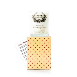 マッサージキャンドル　バブル＆ピンクグレープフルーツ18h(90ml)　ギフトパッケージ   gifts KLINTA(クリンタ)