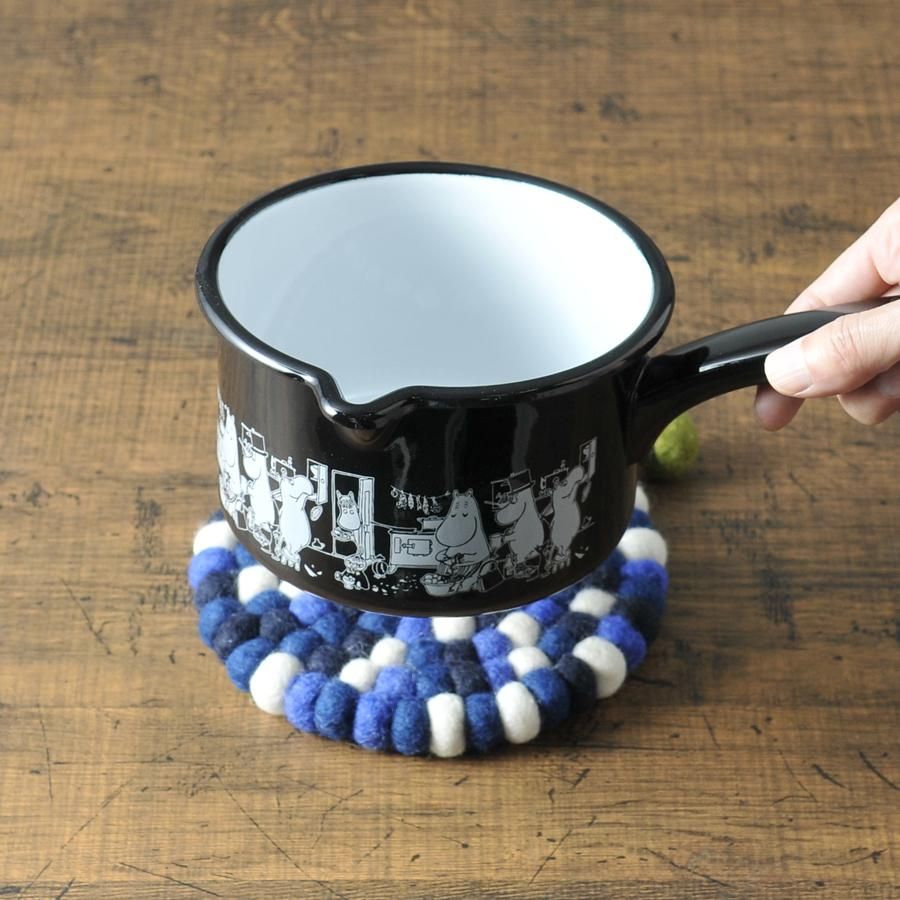 ポットマット14cm フィンランドブルー ラウンド 鍋敷き DEKORAND