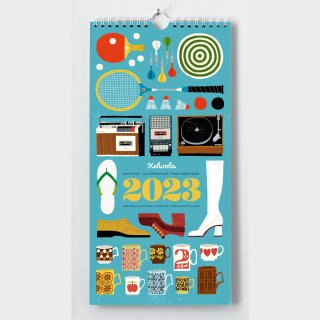 【SALE】2023年カレンダー「雑貨品カタログ」Tavaraluettelo by ティモ・マンッタリ Kehvola ケフボラデザイン 【ネコポス配送可】
