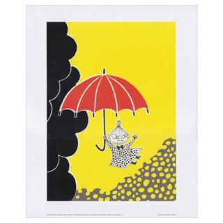 【ミニポスター】リトルミイと傘　24×30cm　Moomin ムーミン　Putinki プティンキ