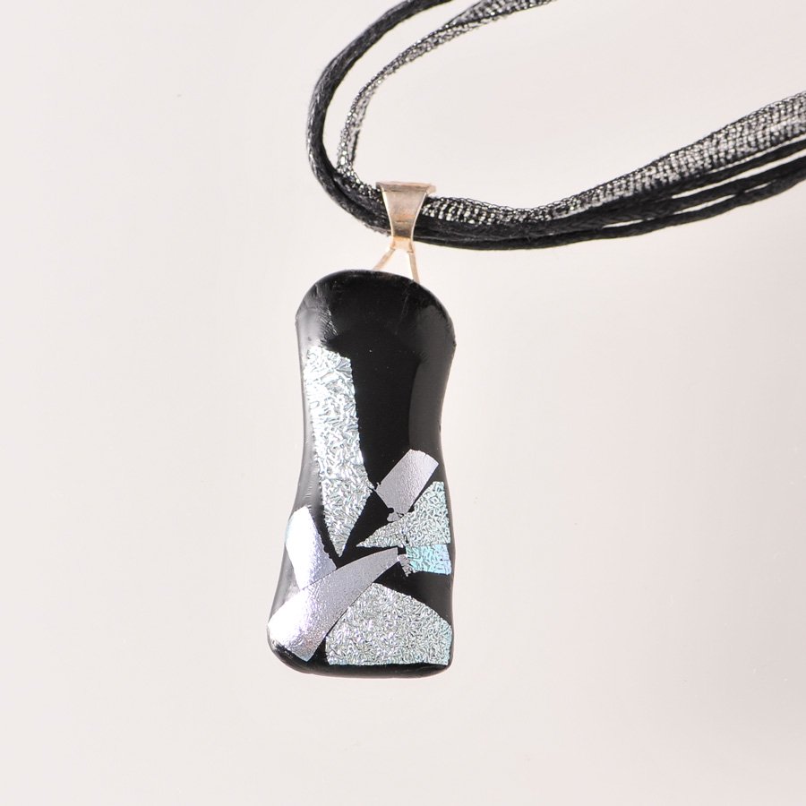 【美品 純銀】Murano Glass デザイン ネックレス