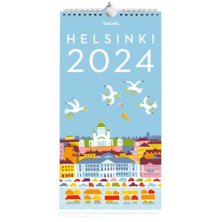 【SALE】2024年カレンダー「ヘルシンキ」Helsinki by ティモ・マンッタリ Kehvola ケフボラデザイン 【ネコポス配送可】